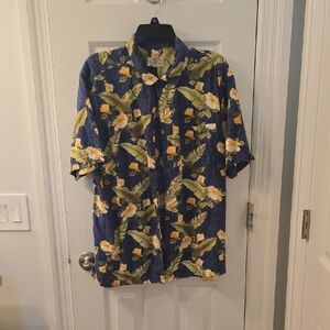 Ocean & Coast Men's Hawaiian Shirt, Size L, Cotton Rayon Blend (0816)